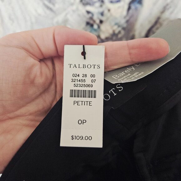 NWT Talbots Barely Boot Pants Size 0P Navy Blue $109 - Picture 4 of 10